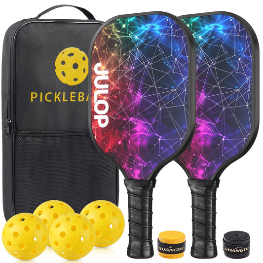 Fiberglass 2-Player Paddle Set — 4 Balls & Bag